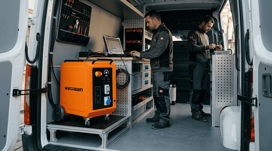 BP360C Pro industrial battery power system providing low maintenance and reliable clean energy for mobile workshop and emergency field operations