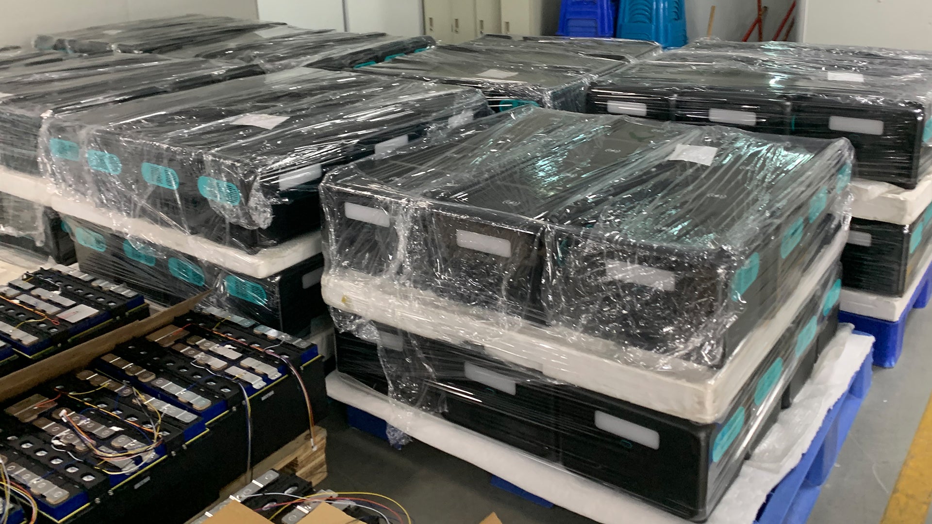 WEGREEN industrial manufacturing facility producing high-power energy storage systems for large-scale professional applications